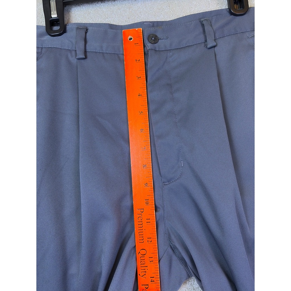 Nike Golf Pants Mens 34x30 Gray Pleated Cuffed Performance Trousers Activewear - Picture 7 of 8